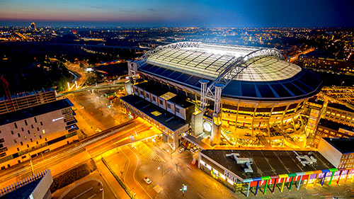 Johan Cruijff Arena at night